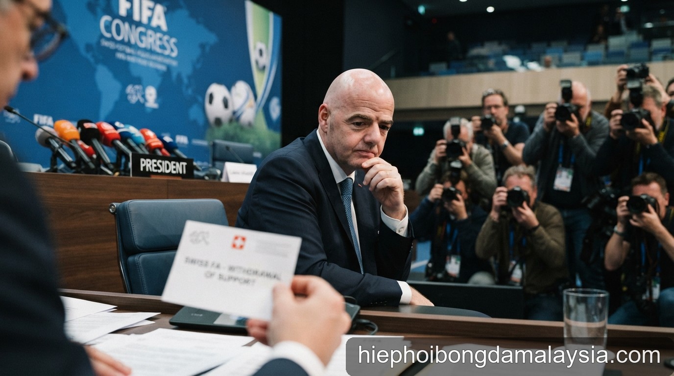 Khủng hoảng FIFA: Liên đoàn bóng đá Thụy Sĩ rút lại sự ủng hộ, Infantino đối mặt với ‘cơn bão’ trước thềm bầu cử